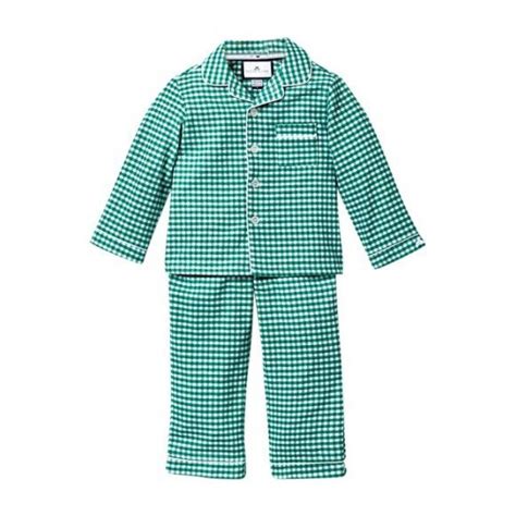 classic green gingham pajamas petite plume sleepwear maisonette