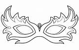 Mardi Masquerade sketch template