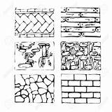 Paving Drawing Cobblestone Stones Landscape Drawn Hand Stone Blocks Pavement Detailed Vector Texture Getdrawings Illustration Top Drawings sketch template