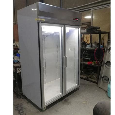 freezer kulkas stainless steel komersial tegak