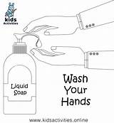 Washing Hands Handwashing Kidsactivities Hygiene Kindergarten sketch template