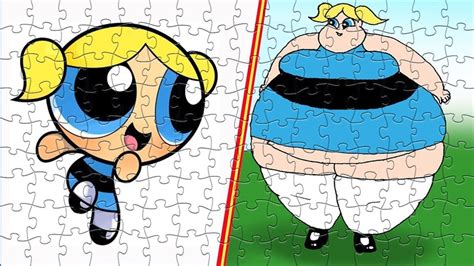 Video Puzzles Powerpuff Girls Bubbles Characters Fat 786