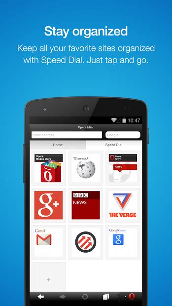 opera mini browser  android  android
