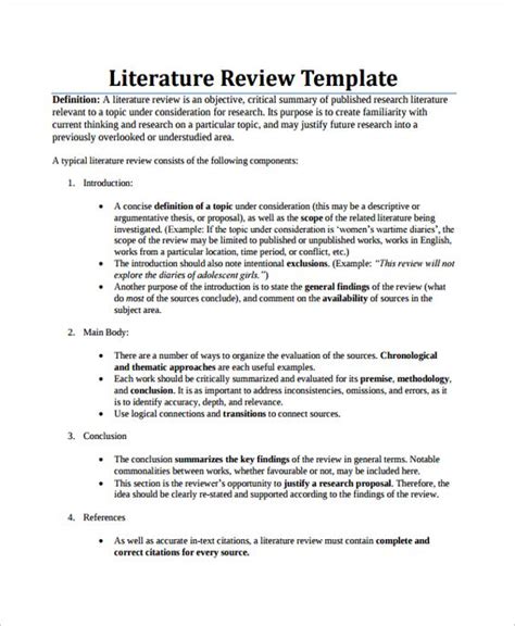 sample literature review  phd proposal