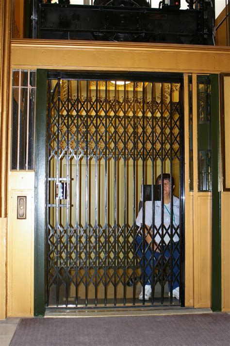 kansas state capitol   cage elevator