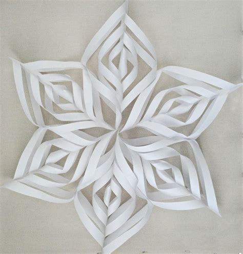 Easy And Fun Paper Snowflake Template 3d Make An Origami