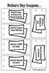 Coupons Printable Father Fathers Coloring Pages Thefrugalgirls Gift Open Girls sketch template