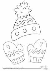 Winter Hat Coloring Pages Printable Getcolorings Color sketch template