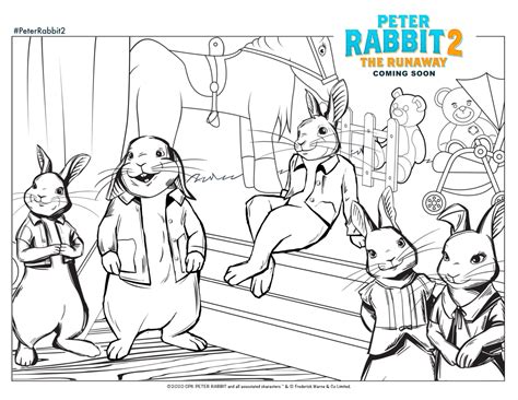 peter rabbit   runaway coming  easter coloring pages