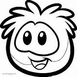 Penguin Club Puffles Coloring Wecoloringpage Puffle sketch template