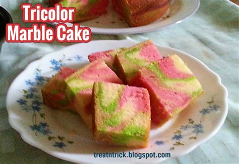 treat trick tricolor marble cake recipe