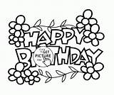 Birthday Happy Coloring Pages Card Kids Drawing Cute Drawings Printable Printables Holiday Dad Clipartmag Holidays Sheets Visit sketch template