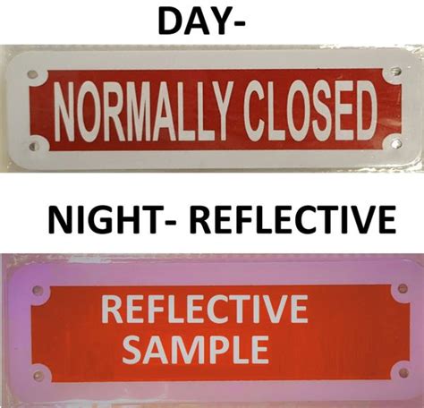 closed sign red aluminum reflective sign ideal  nyc hpd signs  official store