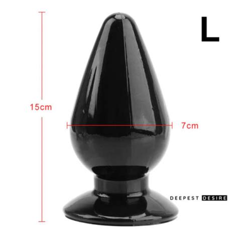 Super Large Big Anal Butt Plug Huge Suction Cup Silicone Sex Toy Ebay