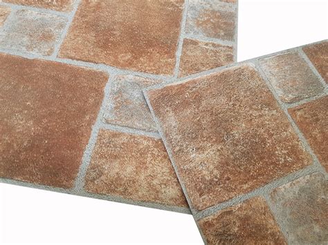 floor tiles  adhesive brick effect tile vinyl flooring kitchen ebay