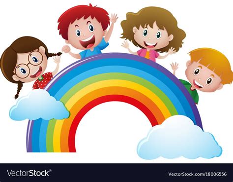 kids   rainbow illustration    preview