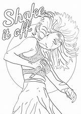 Swift Taylor Coloring Pages Printable Coloring4free Print Color Easy Fashion Getcolorings Shake Off Kids Drawing Realistic Getdrawings sketch template