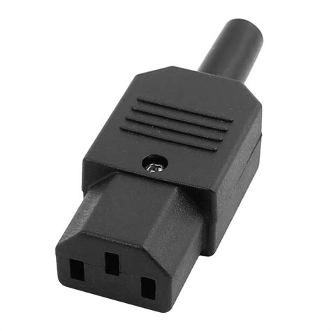 acv iec type plug  female rewireable inline power socket connector walmartcom