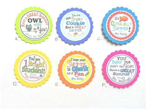 personalized teacher tags   school year personalized