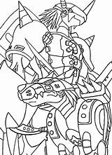 Digimon Wargreymon Lineart Metalgarurumon Digimons sketch template