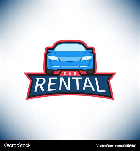 template  car rental logo royalty  vector image