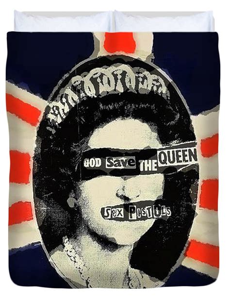 Sex Pistols God Save The Queen Duvet Cover For Sale By Enki Art