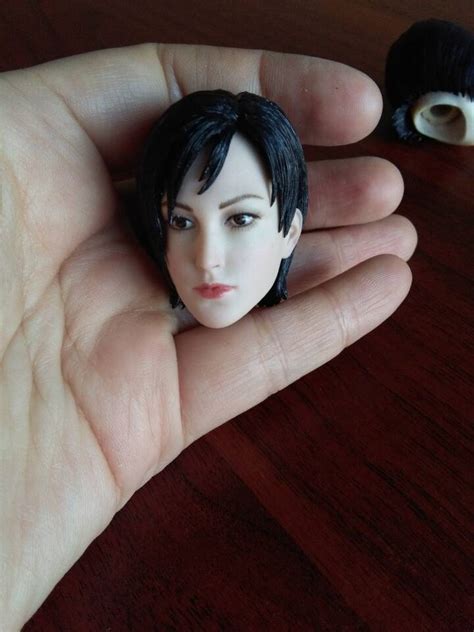 1 6 Ada Wong Head Sculpt With Short Hair For 12 Woman Figure Pale Body