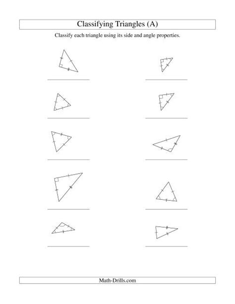 Classifying Triangles By Angle And Side Properties Old