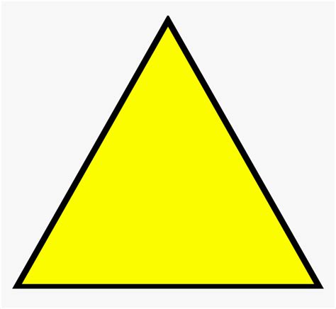 yellow triangle transparent background hd png  kindpng