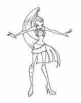Winx Coloring Trix Pages sketch template