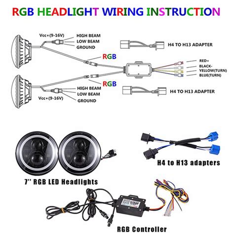 jeep wrangler headlight wiring diagram