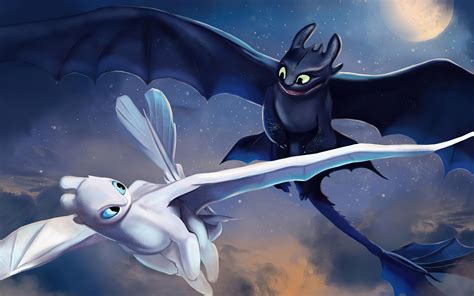 toothless  light fury art   resolution hd