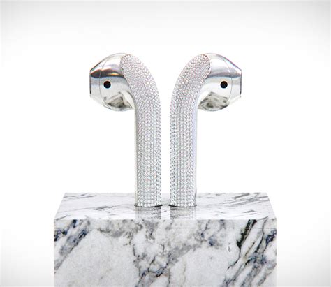 diamond encrusted apple airpods youll   pay  techeblog