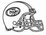 Coloring 49ers Helmet Football Pages Nfl San Francisco Helmets Logo Chiefs Cowboys Dallas Print Patriots American Steelers Printable Team Nebraska sketch template