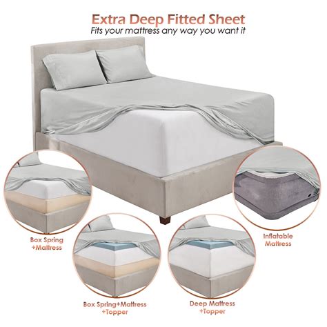 premium  collection   extra deep pocket fitted sheet fits high profile mattresses