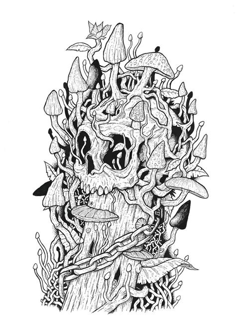 Mushroom Kingdom Art Prints On Behance Skull Coloring
