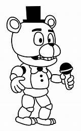 Freddy Fnaf Freddys Foxy Animatronic Animatronics Bonnie 101coloring Grinch Colorironline sketch template