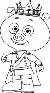 Coloring Pig Pages Super Why Face Getdrawings sketch template