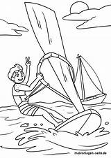 Surfen Malvorlage Malvorlagen Wassersport öffnet Setzt Angebot Bildes sketch template