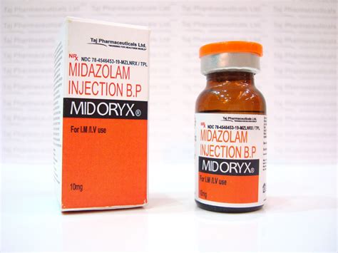 taj pharma india midoryx midazolam injection bp taj pharma india