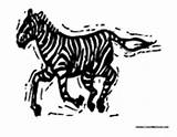 Zebra Running sketch template