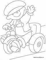 Tricycle Coloring Pages Sheets Kids Drawing Printable Getcolorings Color Preschool Letter Activities Getdrawings sketch template