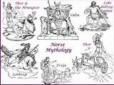 Norse Viking Gods Mythology God Coloring Symbols Goddesses Goddess Pages Vikings Would Loki Religion Colouring Quiz Names Myth Kids Nordic sketch template