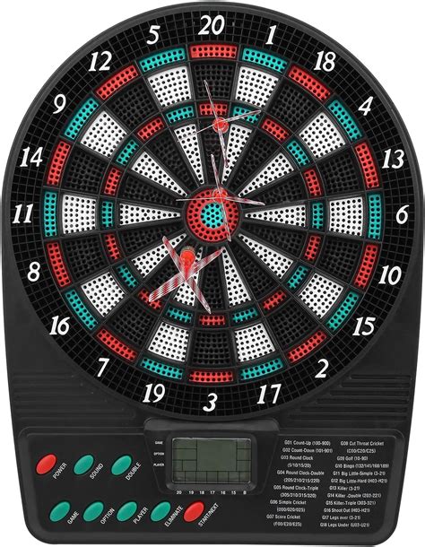 amazoncom electronic dart board auto scoring compact digital soft tip dart boards automatic