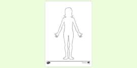 blank human outline drawing body diagramtemplate ks