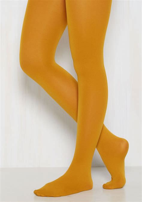 Accent Your Ensemble Tights In Curry Add A Pop Of Color To Your Day By