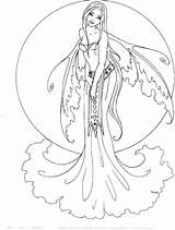 Elf Mystical Wings Elfjes Nymph Sprite Elves Mythical Elven Fae Feeen Colouring Fairies Pixie Hieronder Vind Faries sketch template