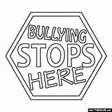 Bullying Coloring Pages Anti Sign Stop Activities Kids Worksheets Drawing Color Posters School Stops Bully Thecolor Sheets Colouring Printable Way sketch template