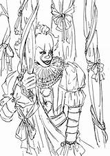 Pennywise Colorear Clown Wonder sketch template