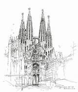 Sagrada Gaudi Sagrado Barcelone Newsblur Familias Ciudades sketch template